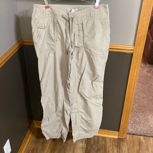 The North face tan hiking pants size 8